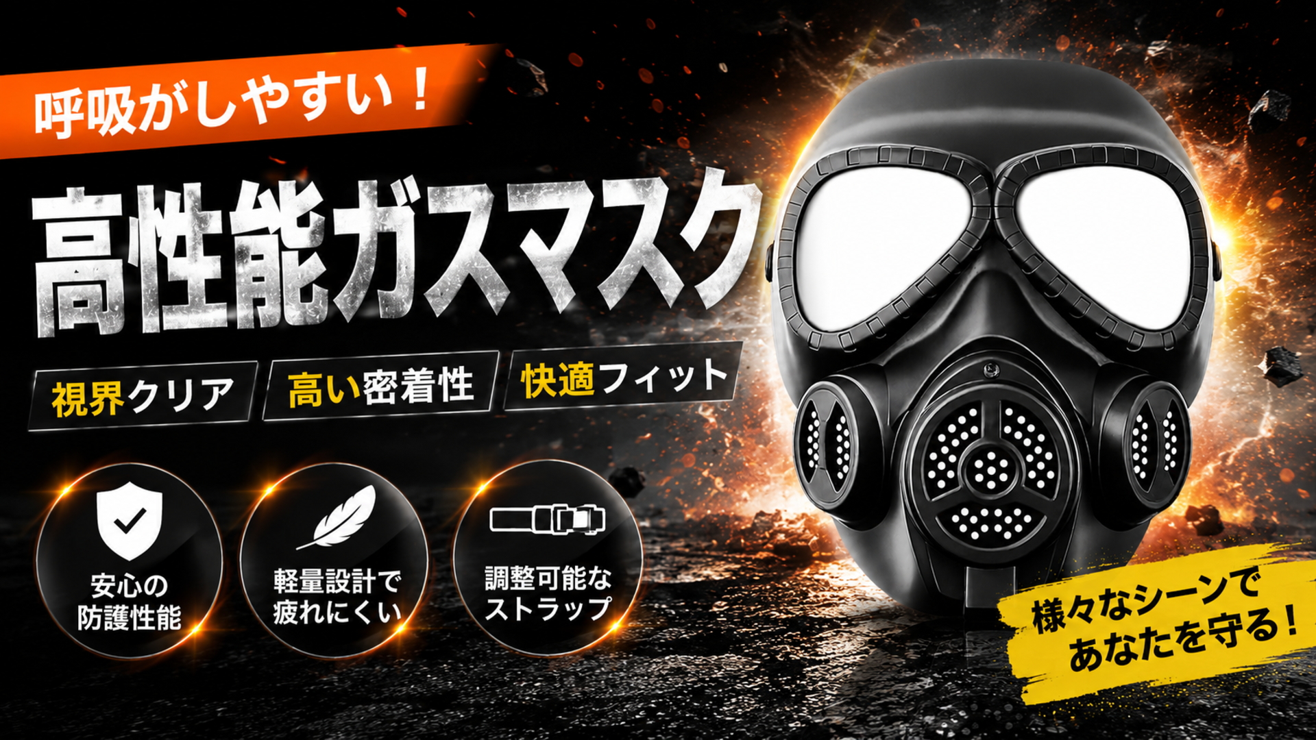 Amazon.co.jp: 【異次元カスタム】 ガスマスク 特殊部隊 コスプレ